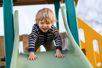 Child on Slide